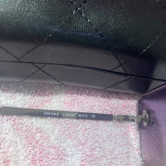 Rimless Rhinestone sunglasses - Picture 5 of 6